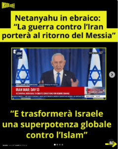 Netanyahu alla Nazione: "Con Questa Guerra Assisteremo al Ritorno del Messia". netanyahu messia