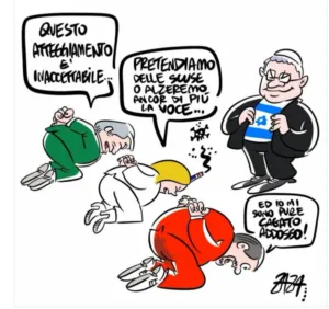 La Flotilla. Riservato a Chi non li Capisce. Marco Travaglio via Giorgio Aki. flotilla vignetta zaza